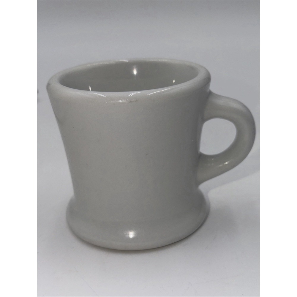 Carr China Coffee Mug Cup Restaurant Ware White Heavy  10 oz Grafton W. Va. 38D